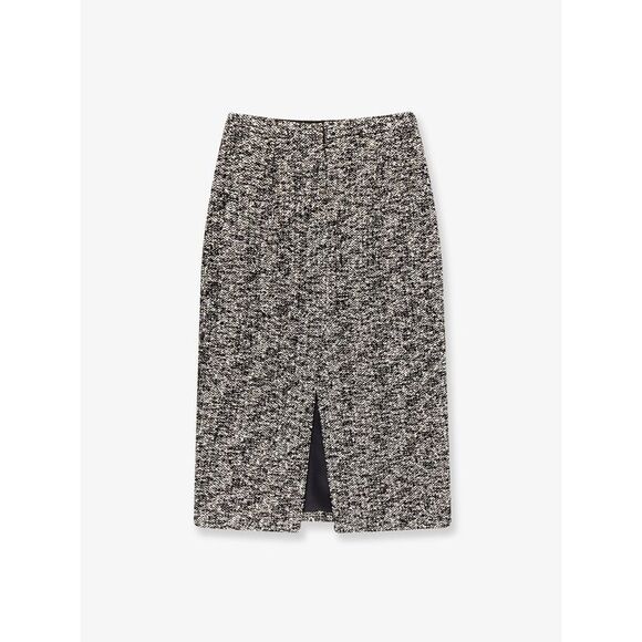 Gucci Women Midi Skirt In Laminated Boucle Fabric - Picture 2 of 3
